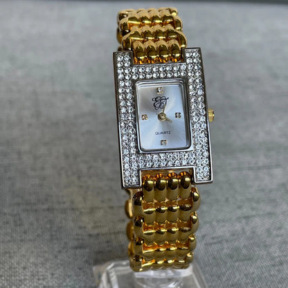 Reloj Joya Elizabeth Taylor Mujer Pavé Años 2000s Cristales