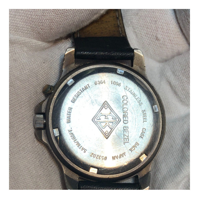 Reloj Eddie Bauer Vintage Hombre Botón Para Iluminar Dial