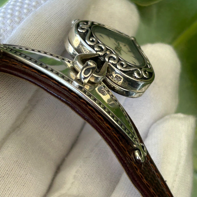 Reloj Pulsera Plata Auténtica Ecclissi 2004 Mujer Madreperla