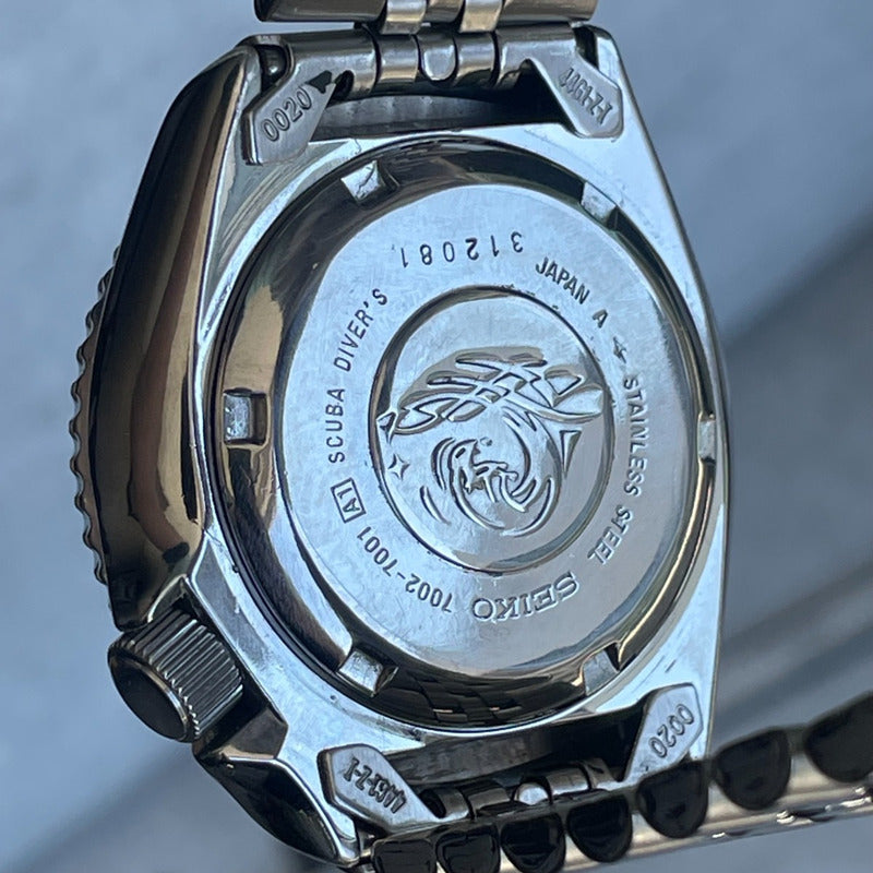 Reloj Seiko Hombre Año 1993 Diver Automático Negro 17J 7002