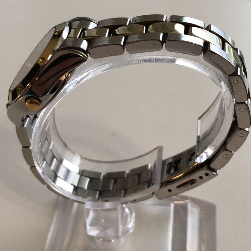 Reloj Timex Mujer Año 2009 Bisel Dorado Acero Two Tone