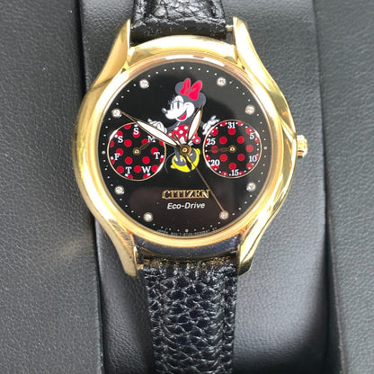 Reloj Citizen Mujer Ecodrive Año 2019 Minnie Mouse Dorado
