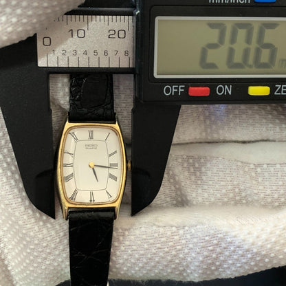 Reloj Seiko Mujer Vintage 1985 Ultrafino Art Deco Roman Dial
