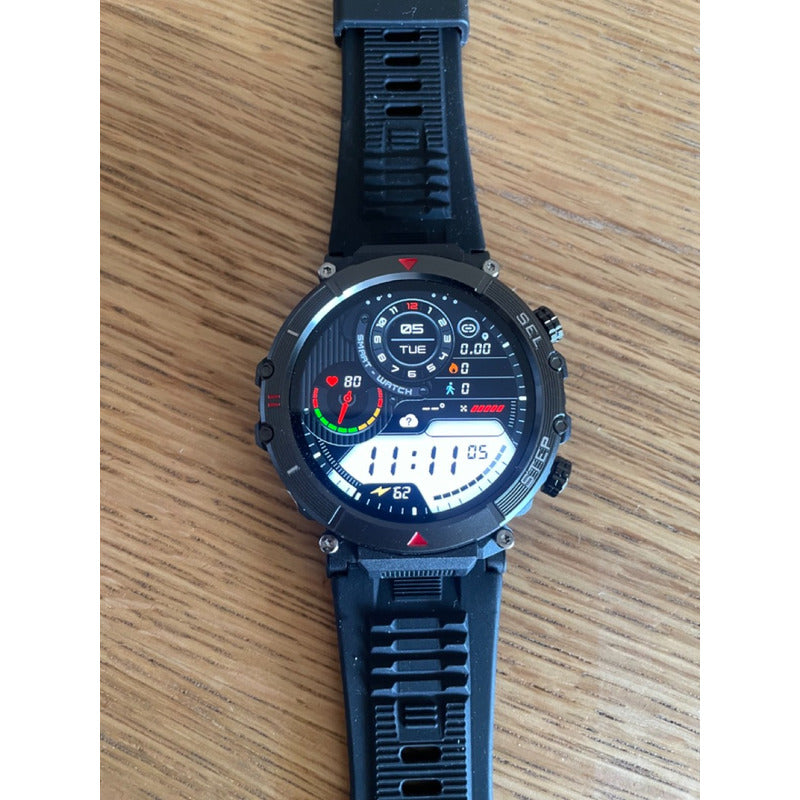 Reloj Inteligente Hombre Deporte Batería 360mah Agua Negro