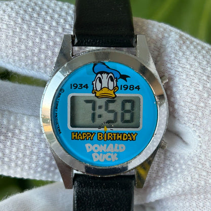 Reloj Disney Unisex Año 1984 Digital Donald Duck 50º Raro
