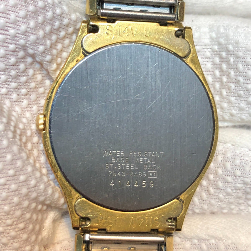 Reloj Seiko Hombre Vintage 1994 Dorado Dial Champagne
