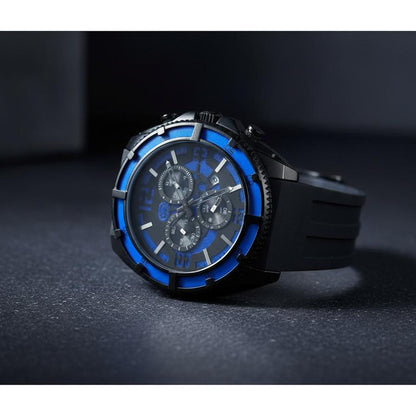 Reloj Marc Ecko Hombre Vintange 2000s Cronógrafo Bisel Azul