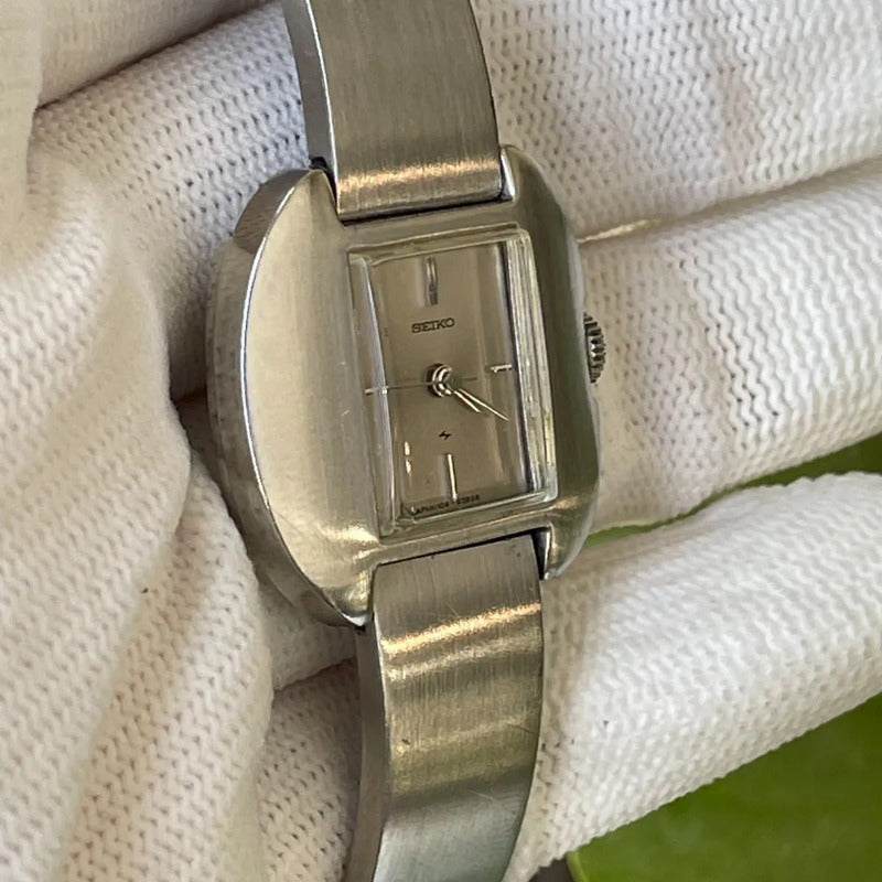 Seiko Silver Angel Mujer Vintage 1973 Raro A Cuerda Mecánico