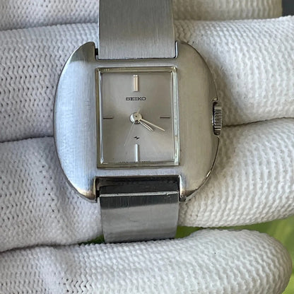 Seiko Silver Angel Mujer Vintage 1973 Raro A Cuerda Mecánico