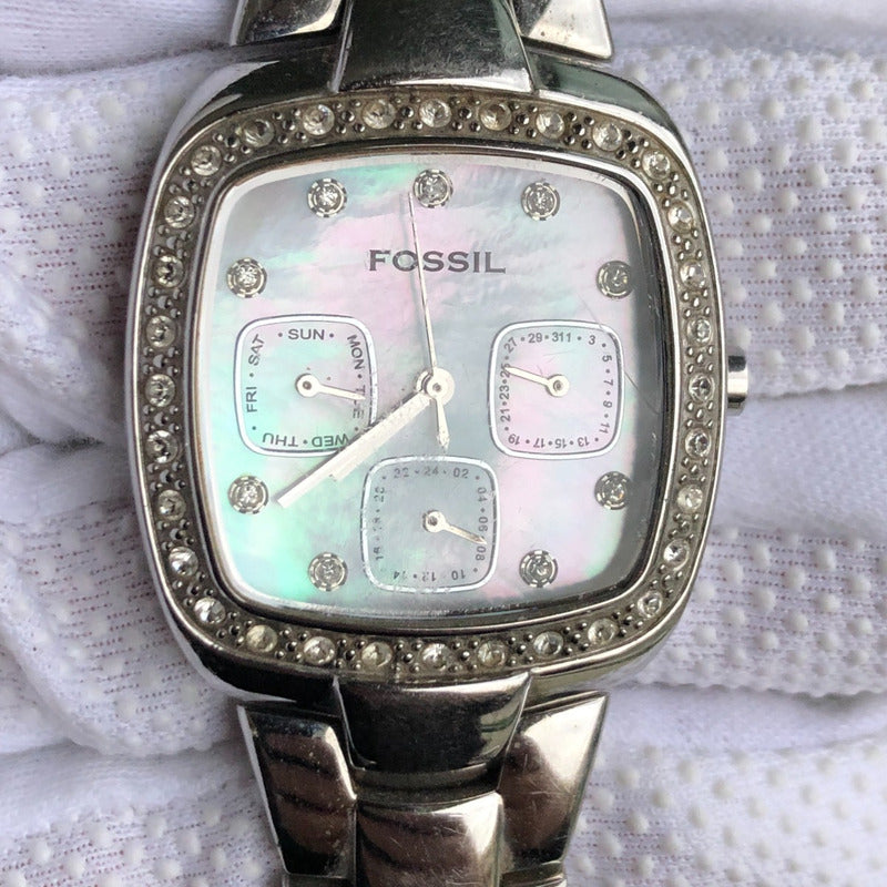 Reloj Fossil Mujer 2003 Madreperla Multifunción Escaso Leer