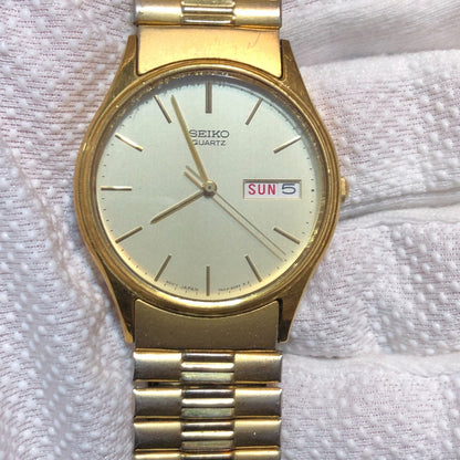 Reloj Seiko Hombre Vintage 1994 Dorado Dial Champagne