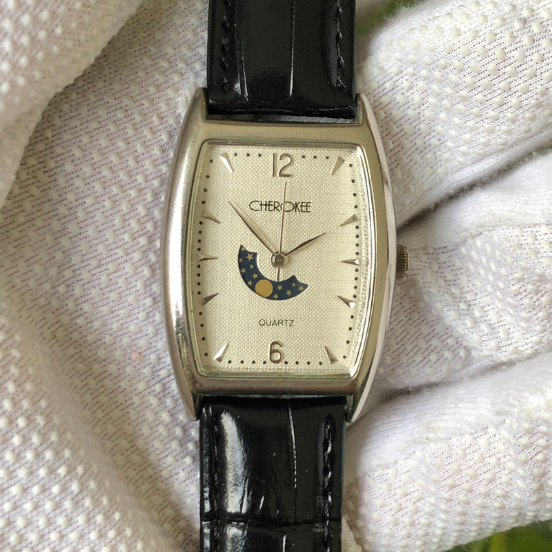 Reloj Cherokee Hombre Año 2005 Moon Dial Caja Tonneau Único