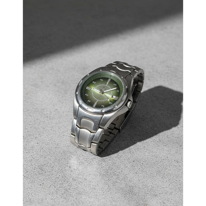 Reloj George Arena Hombre Vintage Fines 90s Dial Verde