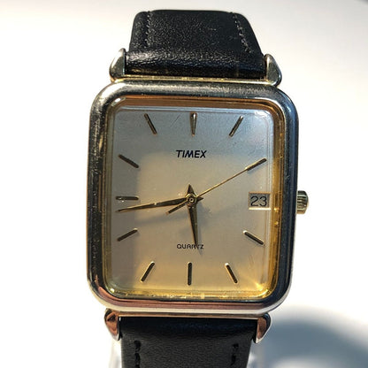 Reloj Timex Vintage1989 Cuadrado Fecha Funciona Bien Escaso.