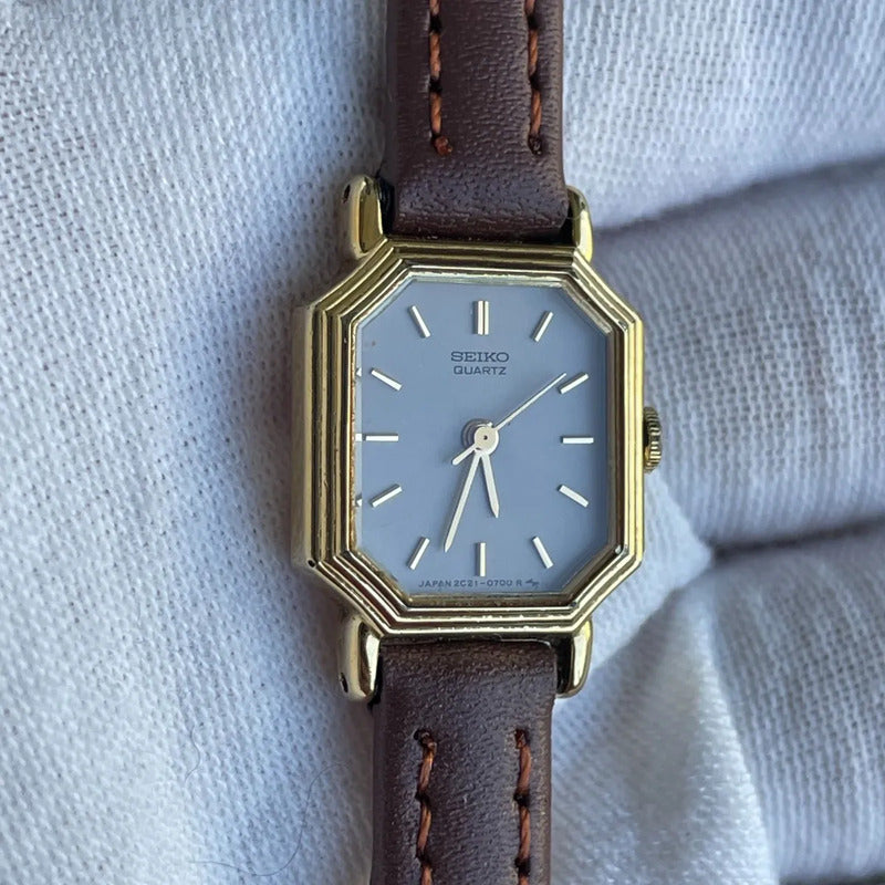 Reloj Seiko Mujer Año 1985 Compacto Vintage Caja Octogonal