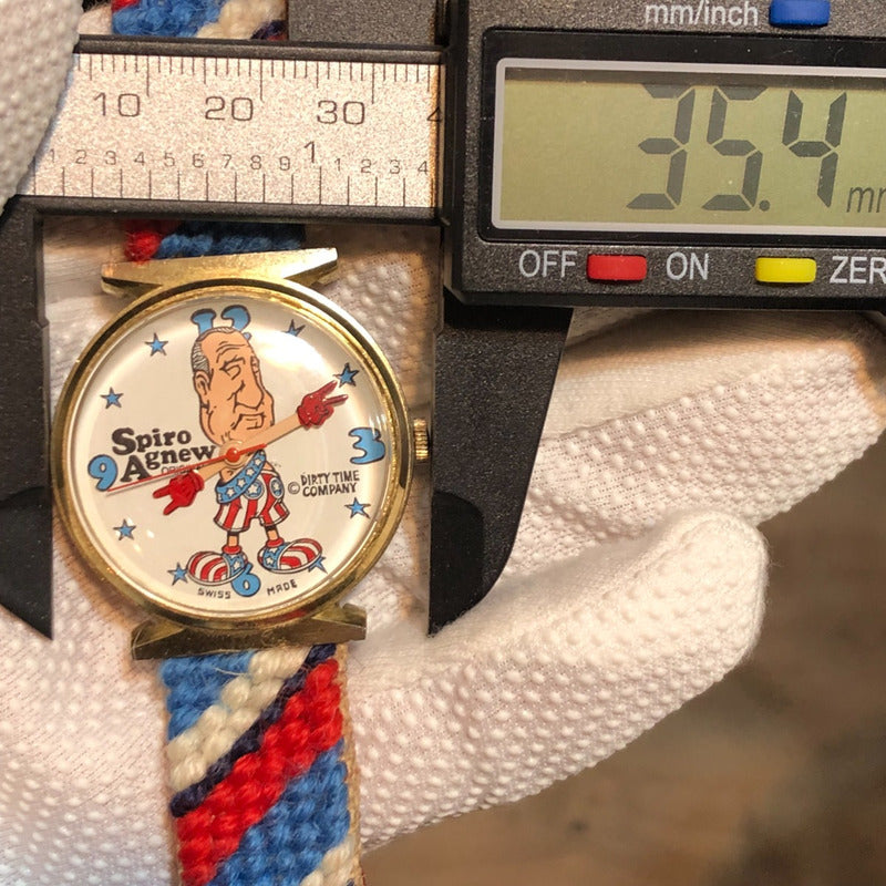 Reloj Spiro Agnew Hombre Mecánico Año 1970 Pieza De Museo
