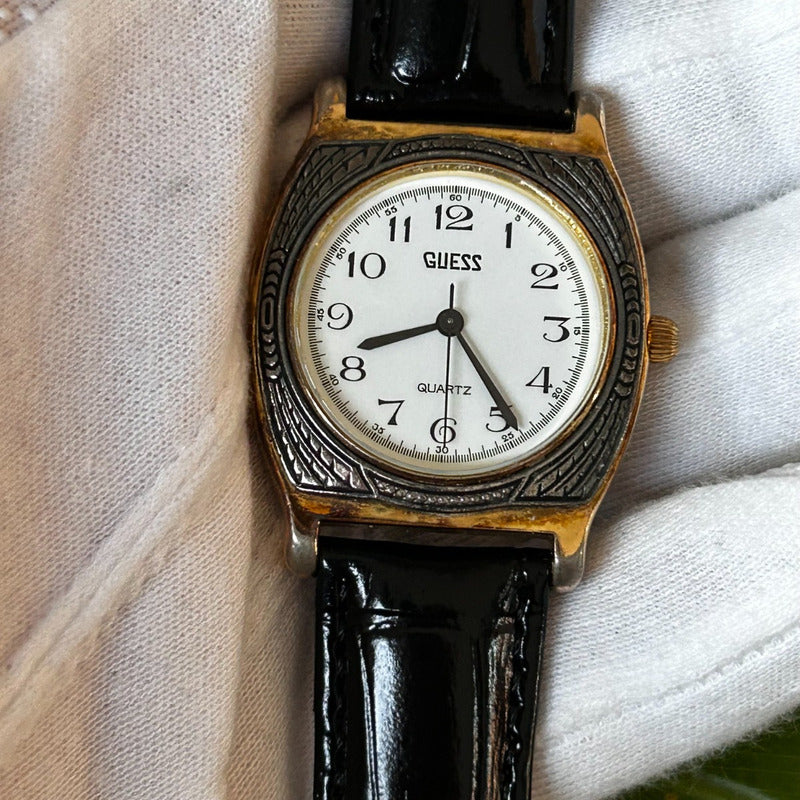 Guess Raro Reloj Guess Mujer Año 1991 Bicolor Vintage Caja Grabada Raro – Don Crono