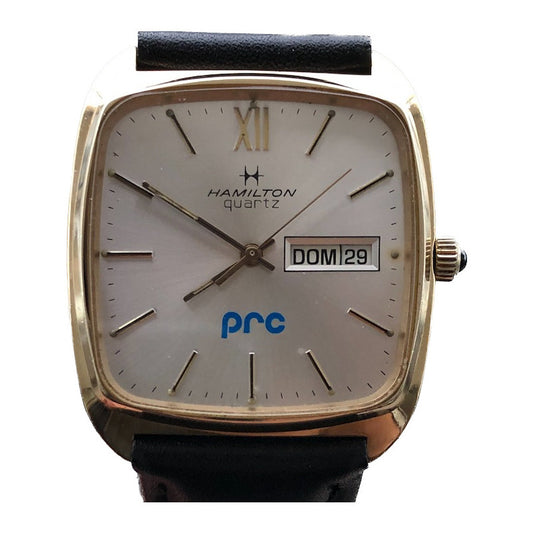 Reloj Hamilton 9864 Vintage Hombre Batería Y Correa Nuevas