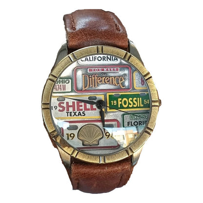 Reloj Fossil 1996 Shell Oil Company California Hombre
