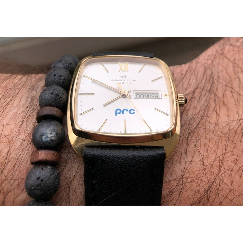Reloj Hamilton 9864 Vintage Hombre Batería Y Correa Nuevas