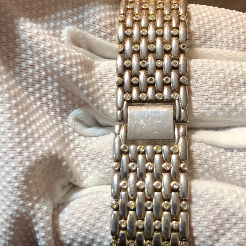 Reloj Geneva Mujer Años 90´s Brazalete Joya Incrustado