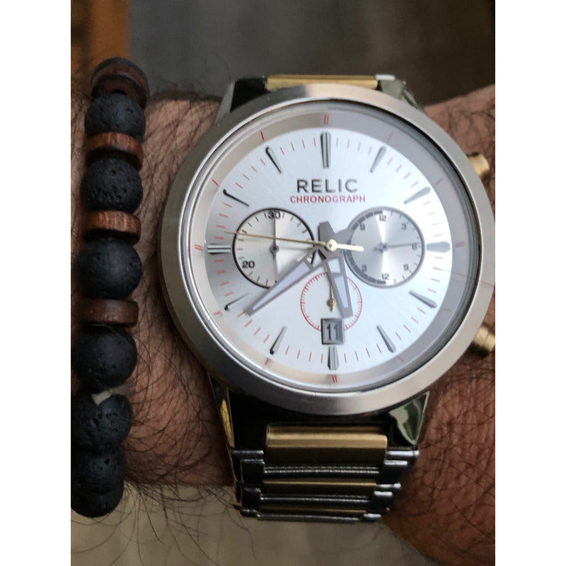 Reloj Relic Vintage Chronograph Hombre Como Nuevo