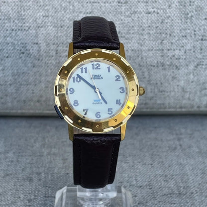 Reloj Timex Dorado Unisex Años 90s Indiglo 34mm Clásico