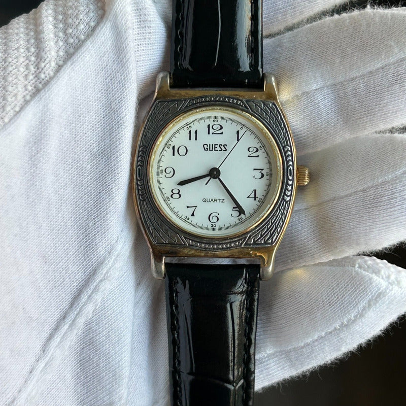 Guess Raro Reloj Guess Mujer Año 1991 Bicolor Vintage Caja Grabada Raro – Don Crono