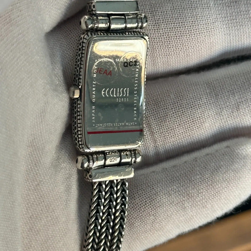 Reloj Ecclissi Mujer De Plata 925 Nuevo Deco Revival 2000´s