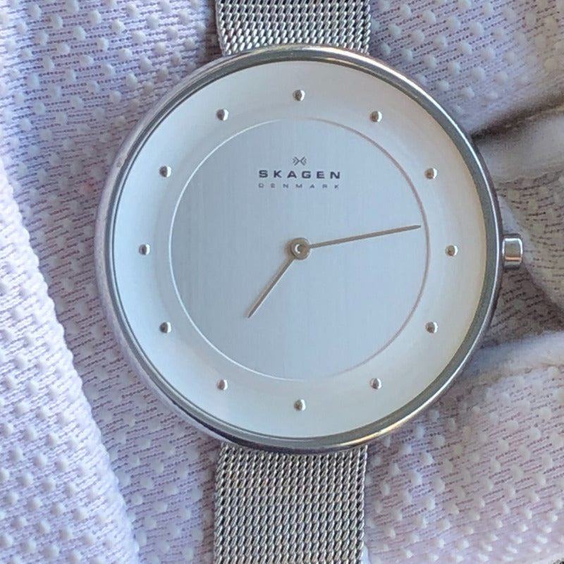 Reloj Skagen Mujer Año 2015 Cuarzo Malla Milanesa Caja 38 Mm