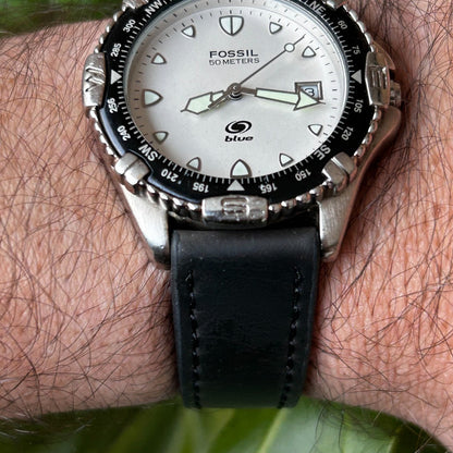 Reloj Fossil Hombre Año 2000 Dial Perlado Blue Serie