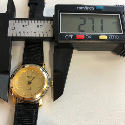 Reloj Fossil Mujer Años 80s Dorado Números Romanos Pionero