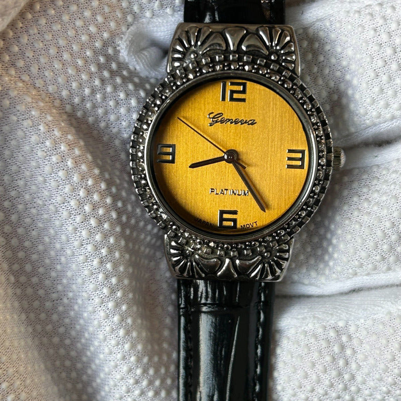 Reloj Geneva Platinum Mujer 2005 Dorado Honey-gold Vintage