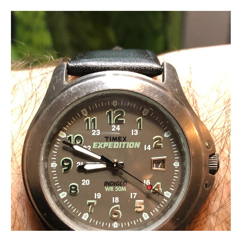 Reloj Timex Expedition Indiglo Verde Oscuro Hombre Años 2000