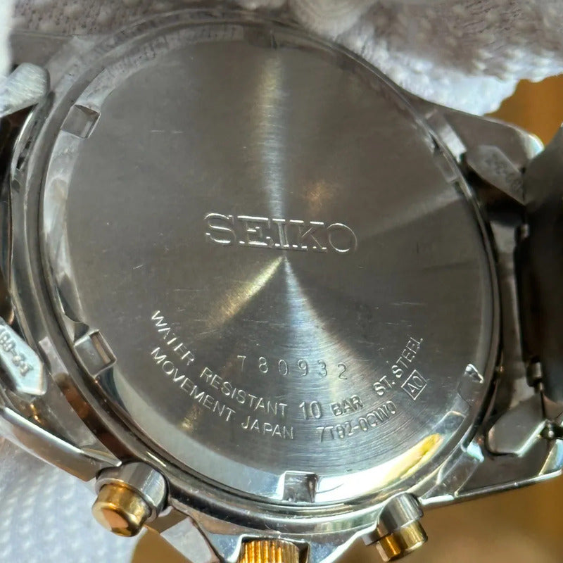 Reloj Seiko Cronógrafo 7T92 Hombre Original Vintage 1997 Taquímetro