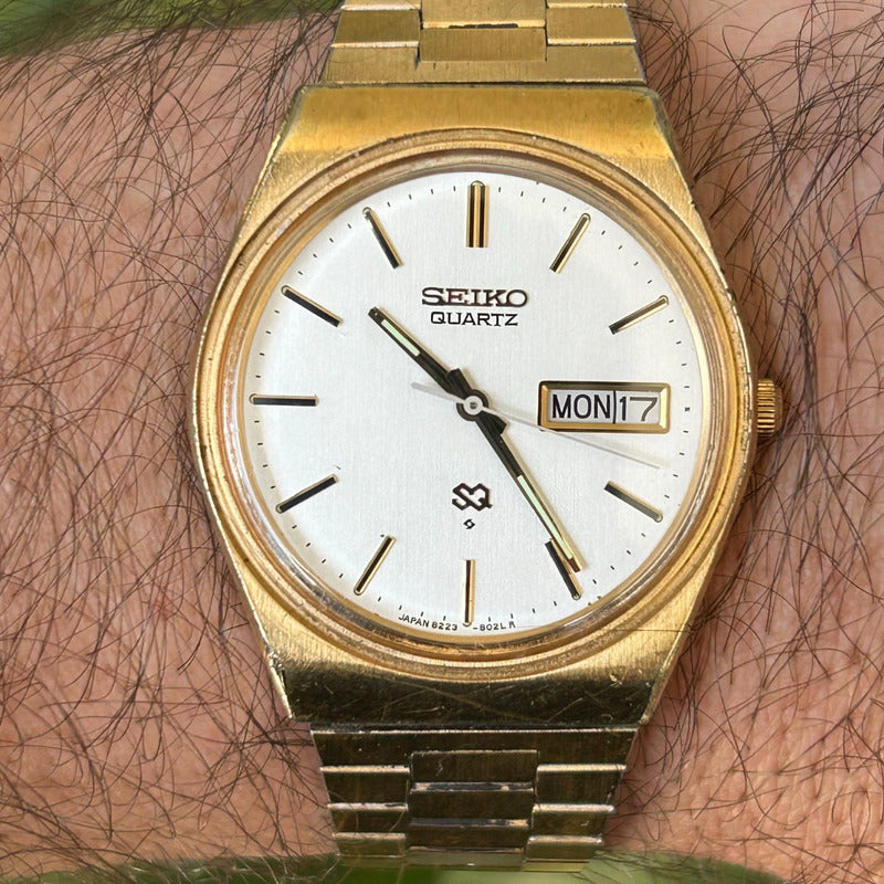 Reloj Seiko Hombre Vintage Año 1980 Quartz Día-fecha