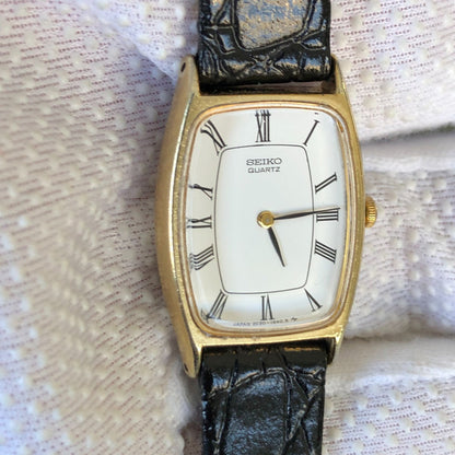 Reloj Seiko Mujer Vintage 1985 Ultrafino Art Deco Roman Dial