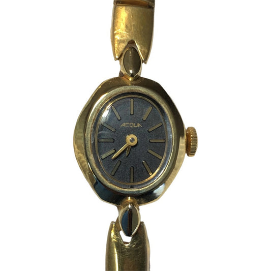 Reloj Acqua By Timex Mujer A Cuerda Vintage Años 80s Dorado