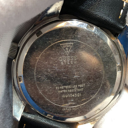 Reloj Guess Rayos Sol Negro Hombre 43mm Año 2012 Con Fecha.