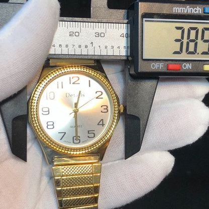 Reloj Details Hombre Año 2003 Dial Sunburst Correa Expandible