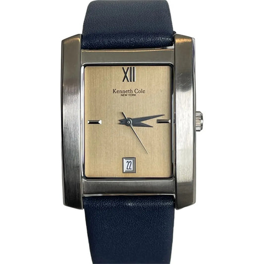 Reloj Kenneth Cole Hombre 2012 Rectan. Marron Acero Kc1105