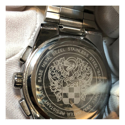 Reloj Vince Camuto Violeta Tornasol Caja Grande 44mm Hombre
