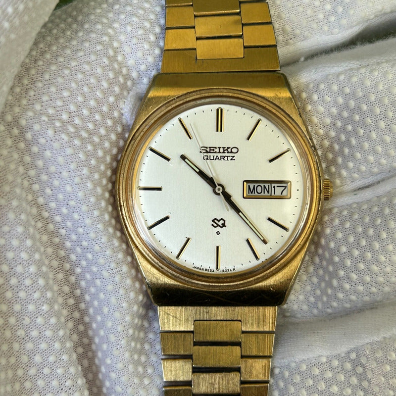Reloj Seiko Hombre Vintage Año 1980 Quartz Día-fecha