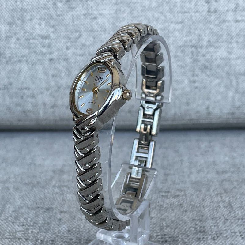 Reloj Faded Glory Mujer Año 1993 Oval Japan Mov Brazalete