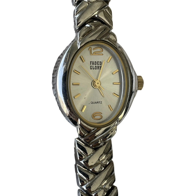 Reloj Faded Glory Mujer Año 1993 Oval Japan Mov Brazalete