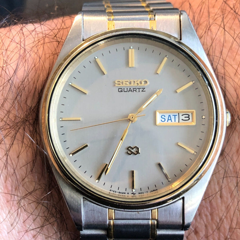 Reloj Seiko Hombre Vintage Año 1997 Two Tone Día-fecha Raro