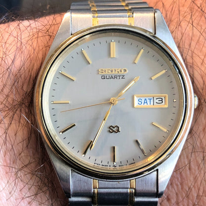 Reloj Seiko Hombre Vintage Año 1997 Two Tone Día-fecha Raro