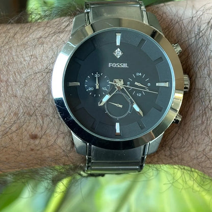 Reloj Fossil Flynn FS4530 Nuevo Hombre Diamond Año 2013 Descontinuado 48mm