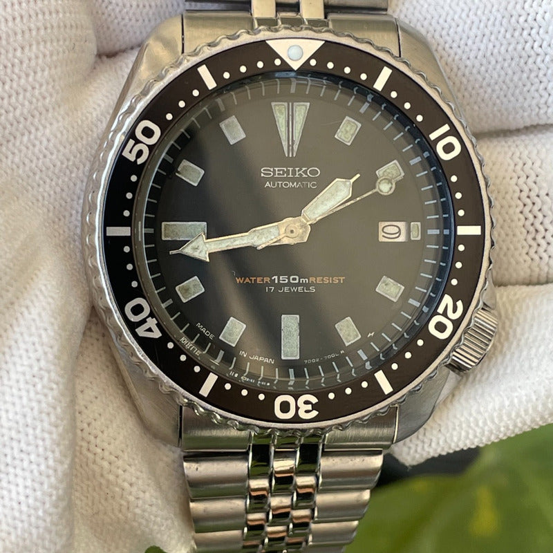 Reloj Seiko Hombre Año 1993 Diver Automático Negro 17J 7002