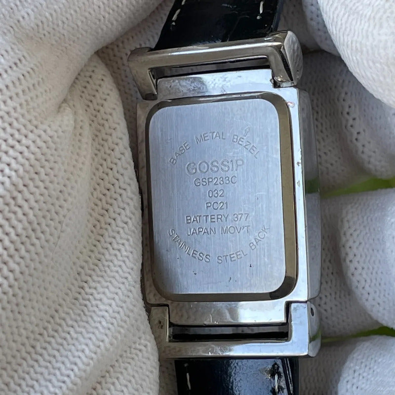 Reloj Gossip Mujer Año 2003 Cuarzo Japonés Rectangular